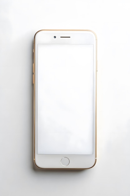 mockup on a blank white screen