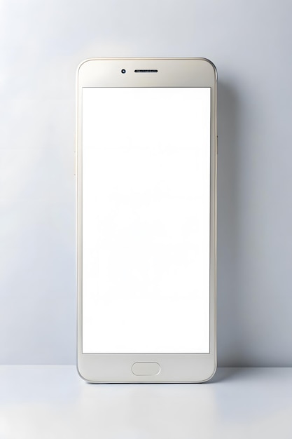 Photo mockup on a blank white screen