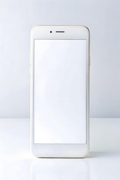 mockup on a blank white screen