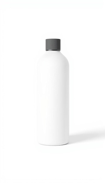 Mockup bottles with blank labels on a white background