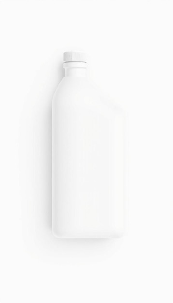 Mockup bottles with blank labels on a white background