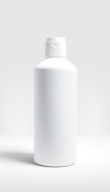 Mockup bottles with blank labels on a white background