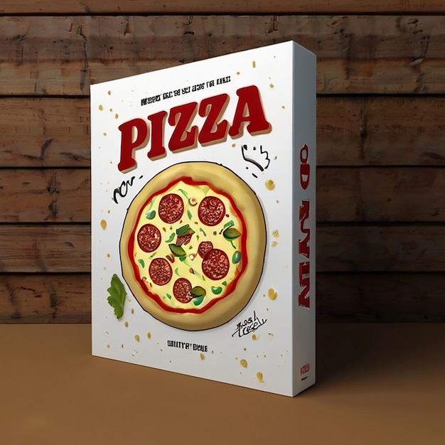 Photo mockup box pizza