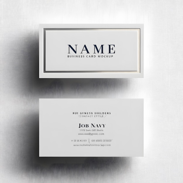 Photo mockup of business card