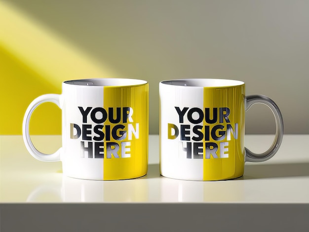 Mockup of a Ceramic Mug Perfect for businesses selling mugs just overlay your quote or design