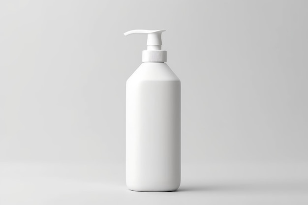 A mockup of a facial cleanser bottle