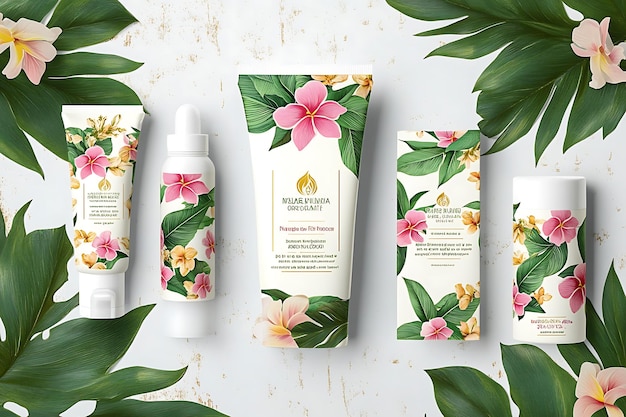 Photo mockup a high quality mockup of natural skincare product packaging