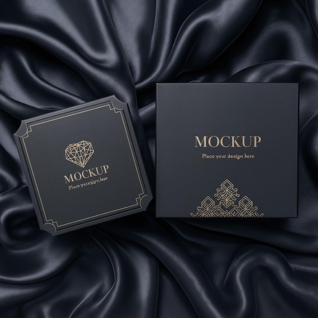 Photo mockup jewelry boxes