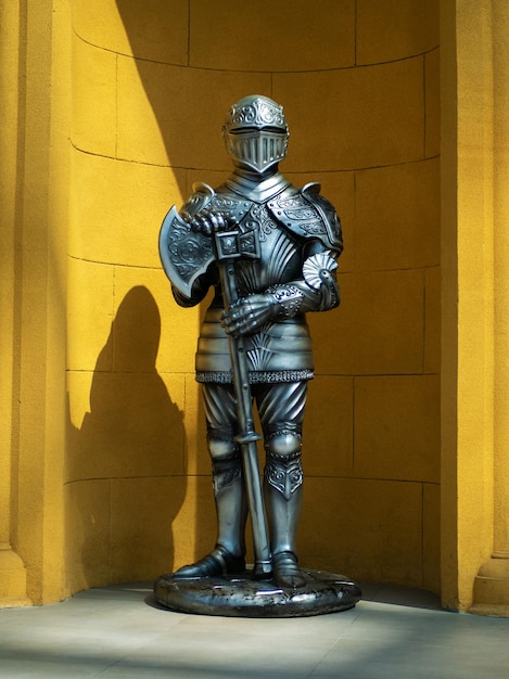 Mockup model of a knight in armor