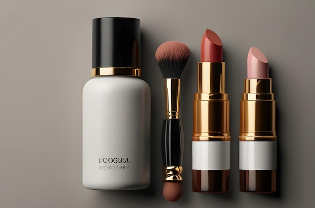 Photo mockup packaging design for cosmetics