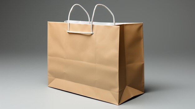 Mockup shopper tote bag handbag