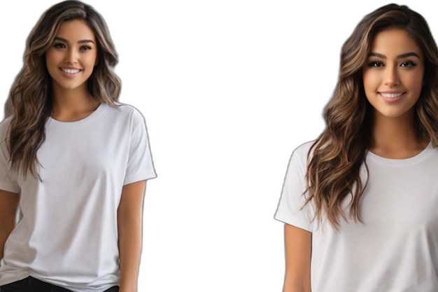 mockup t shirt design ai generated womens white t shirt