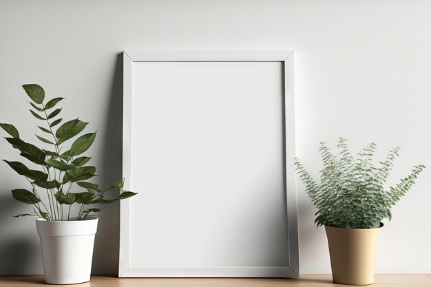 Mockup tablet or photo illustration blank room template background