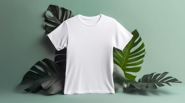 Mockup of tshirt on colorful background