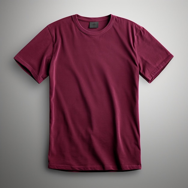 Mockup of a velvet tshirt