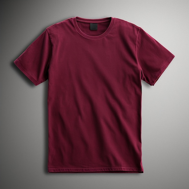 Mockup of a velvet tshirt