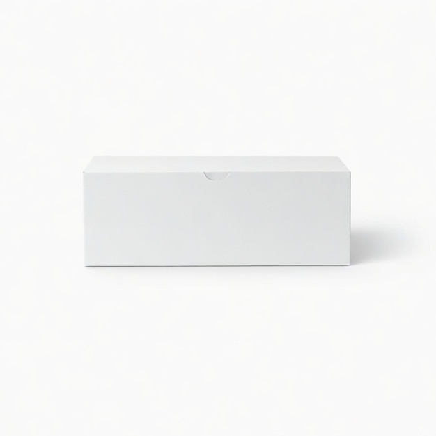 Mockup of a white box of parapharmacy product standing includes tracing