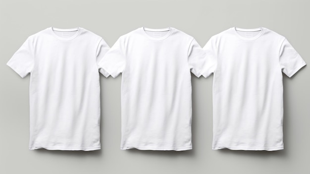 Mockup of a white oversized tshirt 3D rendering