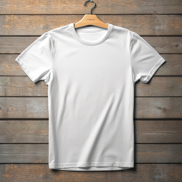 mockup of a white tshirt