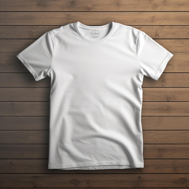 mockup of a white tshirt