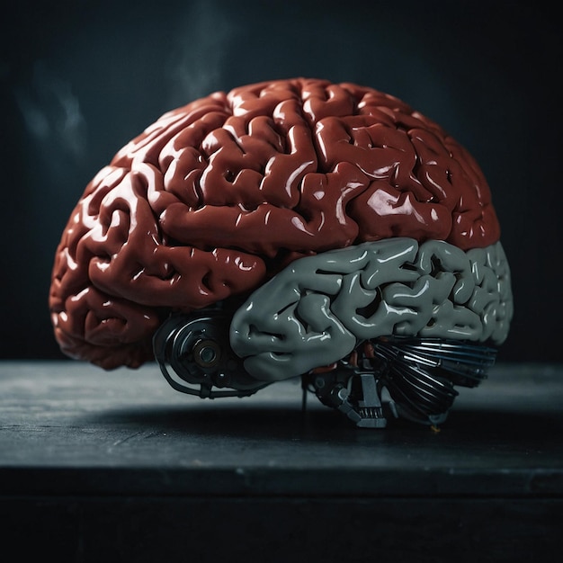 a model of a brain with the word brain written on it