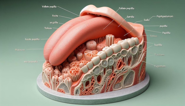 Photo a model of a human brain with the words  germ  on it