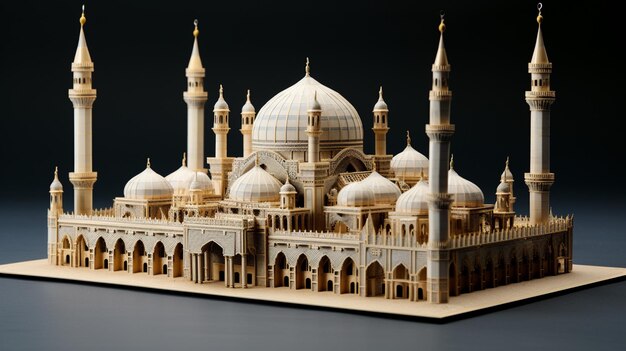 a model of a mosque made by the company of architecture