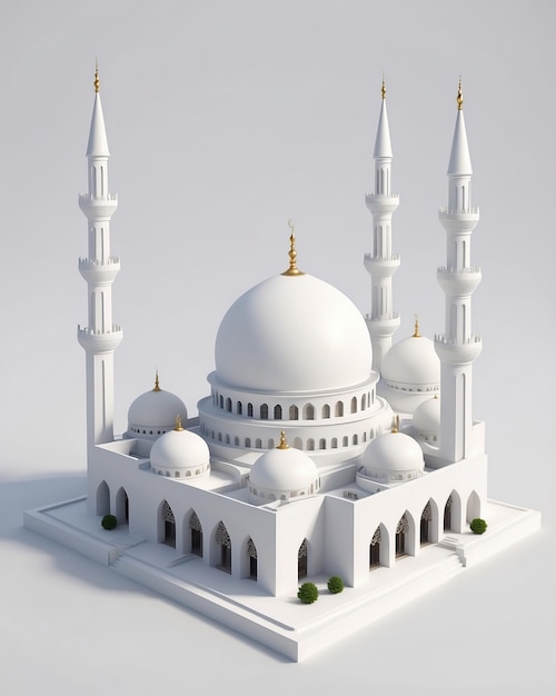 a model of a mosque made by the company of the mosque