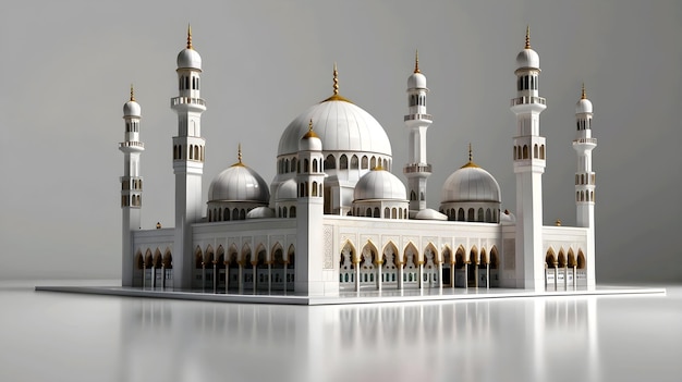 a model of a mosque made by the company of the mosque