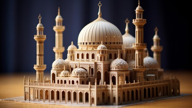 a model of a mosque made of legos