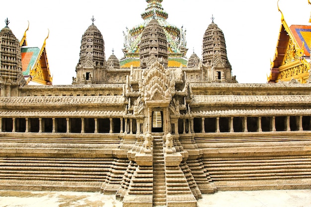 Model of the old temple in the rand Palace in Bangkok, Thailand