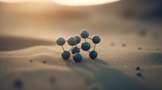 A model of a sphere in the desert