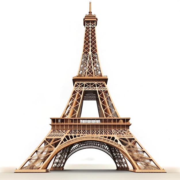 a model of a tower made by eiffel