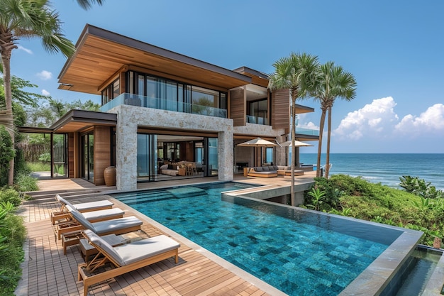 moderb villa with minimalist look near the beach