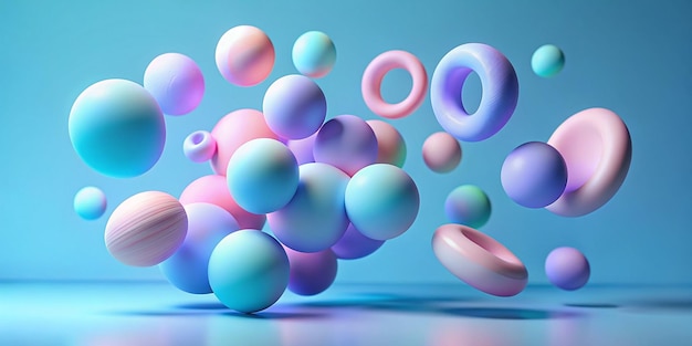 Modern 3D Minimalism Visuals of Loose Soft Shapes