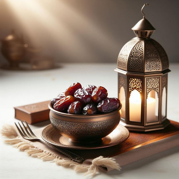 Modern 3d realistic arabic ramadan lantern