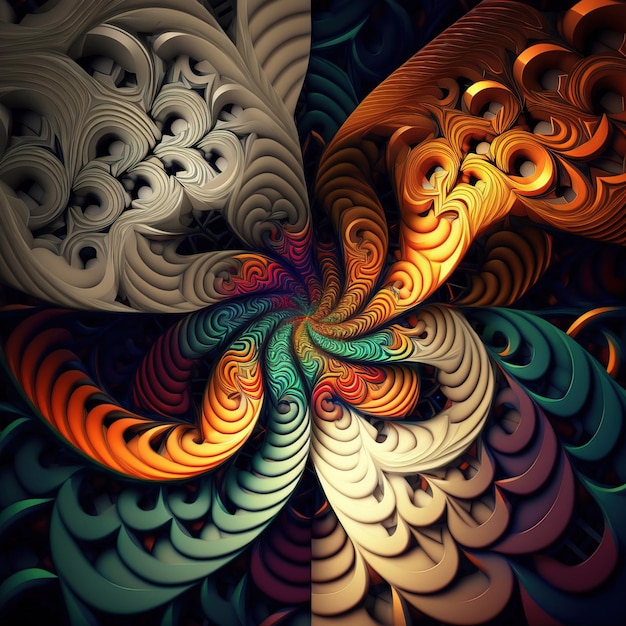 Modern Abstract Background futuristic pattern Generative AI