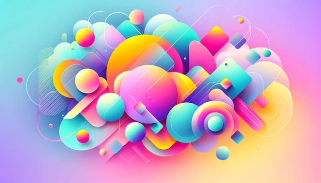 modern abstract background with smooth gradients and geometric shapes