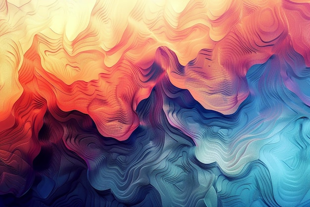 Modern Abstract Digital Art Grainy Gradient Concept