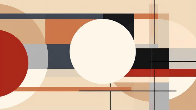 Photo modern abstract geometric artwork for interiors