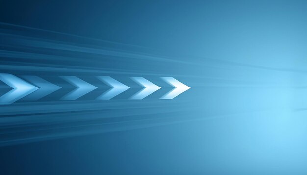 Modern abstract highspeed movement Dynamic arrows motion on blue background