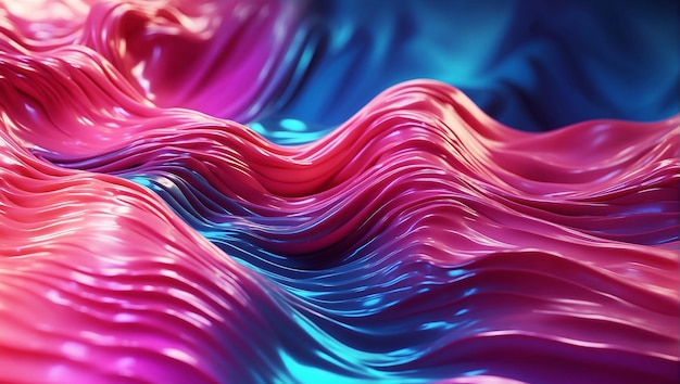 Modern abstract multiple color gradient flowing wave lines banner background