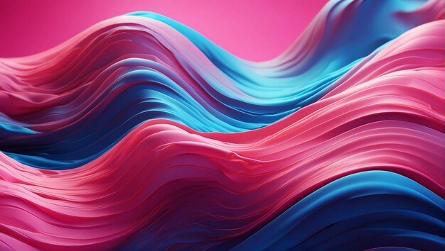 Modern abstract multiple color gradient flowing wave lines banner background