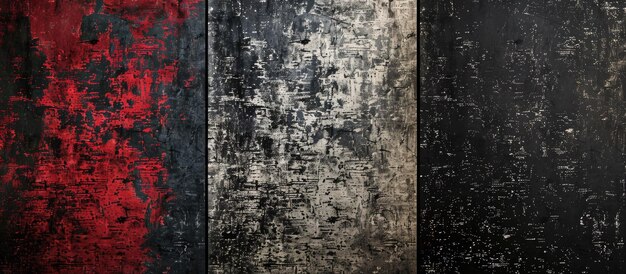 Photo modern abstract textured background with red black and grey elements is vibrant and artistic aig