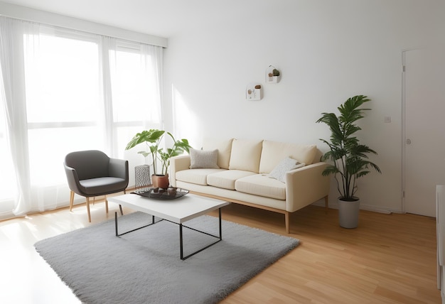 Modern apartment living room