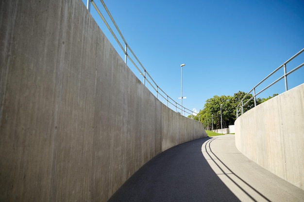 modern architecture concept - urban city tunnel construction