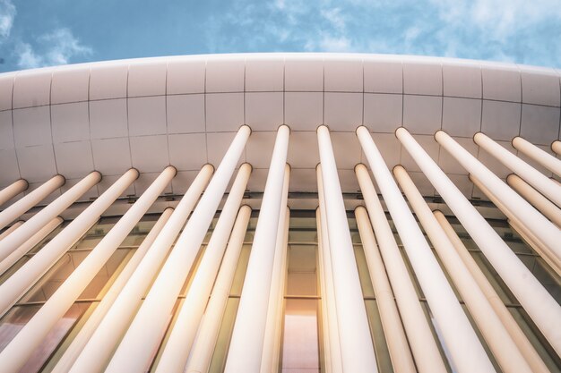 Modern architecture in Kirchberg district in Luxembourg city