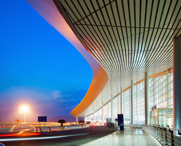 Modern architecture at night