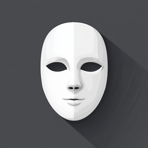 Modern art Modern illustration White theater masks