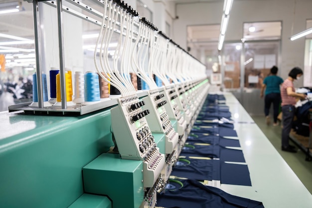 Modern and automatic high technology embroidery machine for textile or clothing apparel